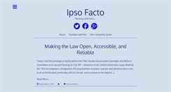 Desktop Screenshot of ipsofacto.kenhirshonline.com