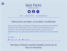Tablet Screenshot of ipsofacto.kenhirshonline.com